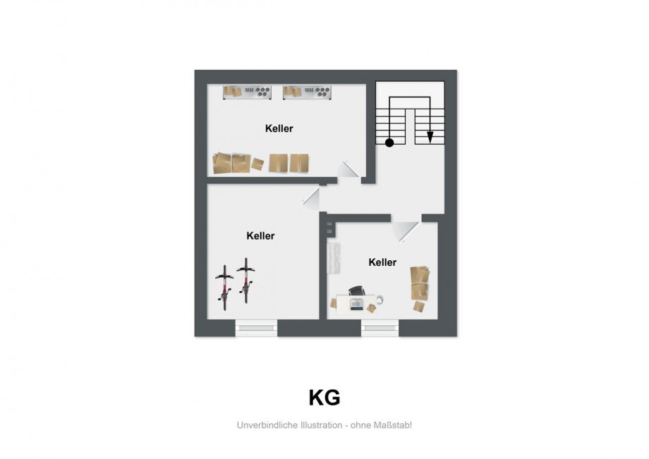 Grundriss KG Zweifamilienhaus Oerlinghausen