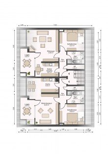 Grundriss DG Attraktives 8-Familienhaus in Bielefeld-Brake