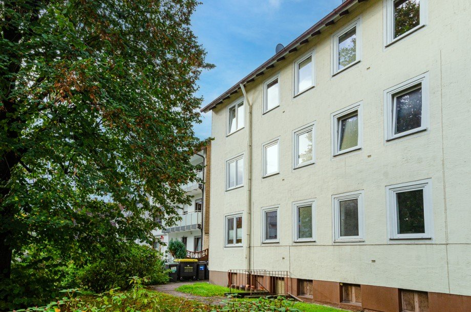 Au�enansicht hinten Etagenwohnung Bielefeld