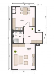 Grundriss72_V0 Sch�ne 1-Zimmerwohnung im Hufeisen der Bielefelder Altstadt