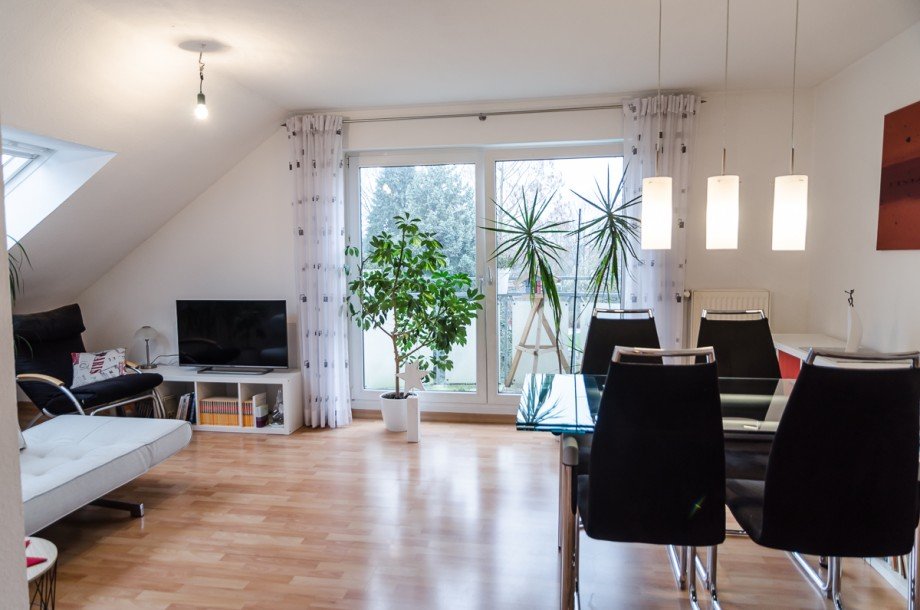 Wohnzimmer Dachgeschosswohnung Bielefeld