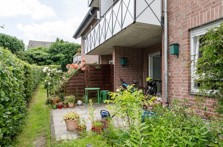 Terrasse Bielefeld Etagenwohnung Idyllisch gelegene 3-Zimmer-Erdgeschosswohnung in Bielefeld-Hoberge