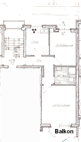 Grundriss Etagenwohnung Bielefeld / Gellershagen