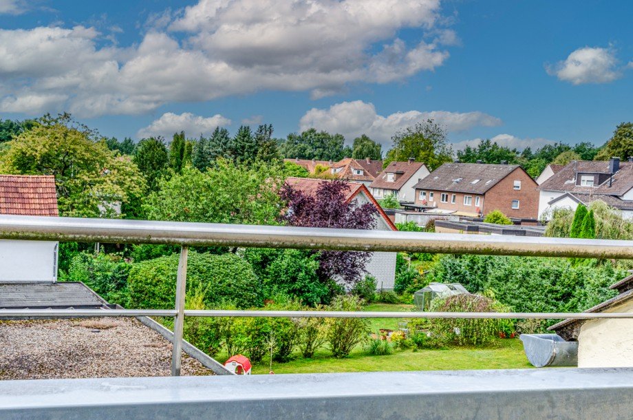 Ausblick Balkon Dachgeschosswohnung Bielefeld