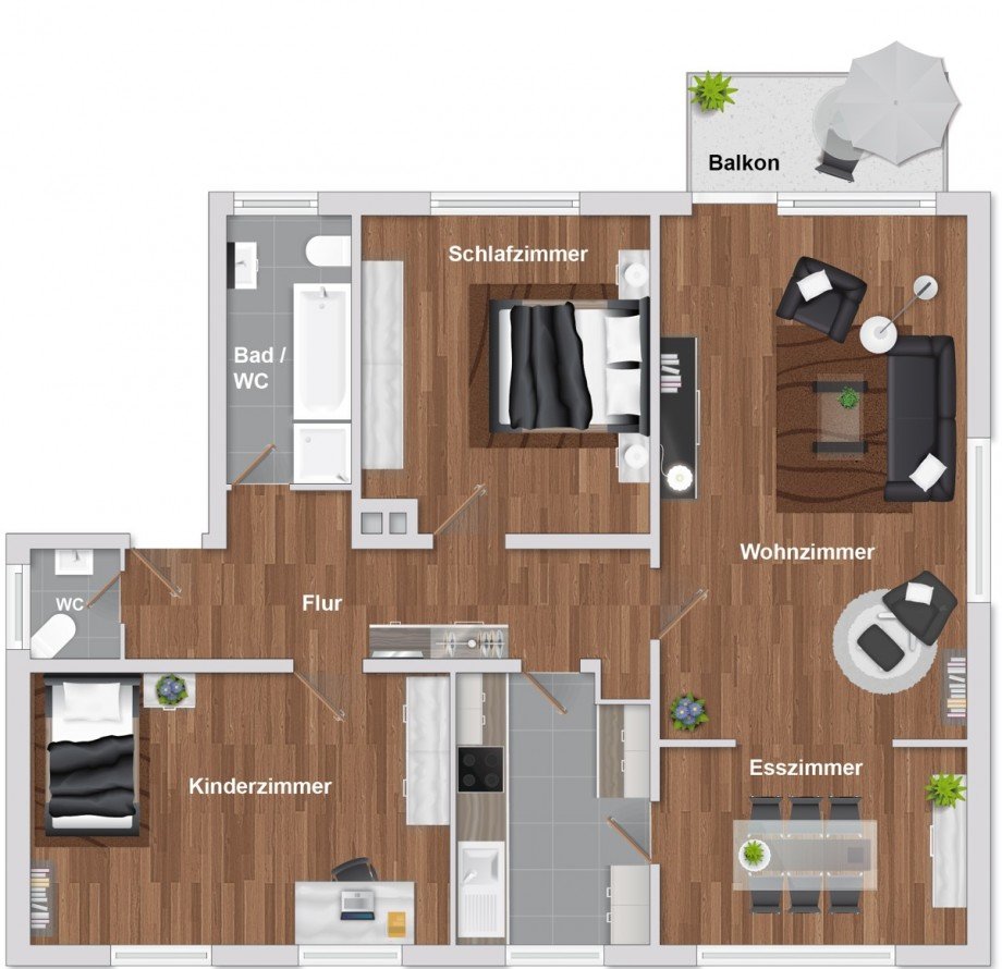 Grundriss Etagenwohnung Bielefeld