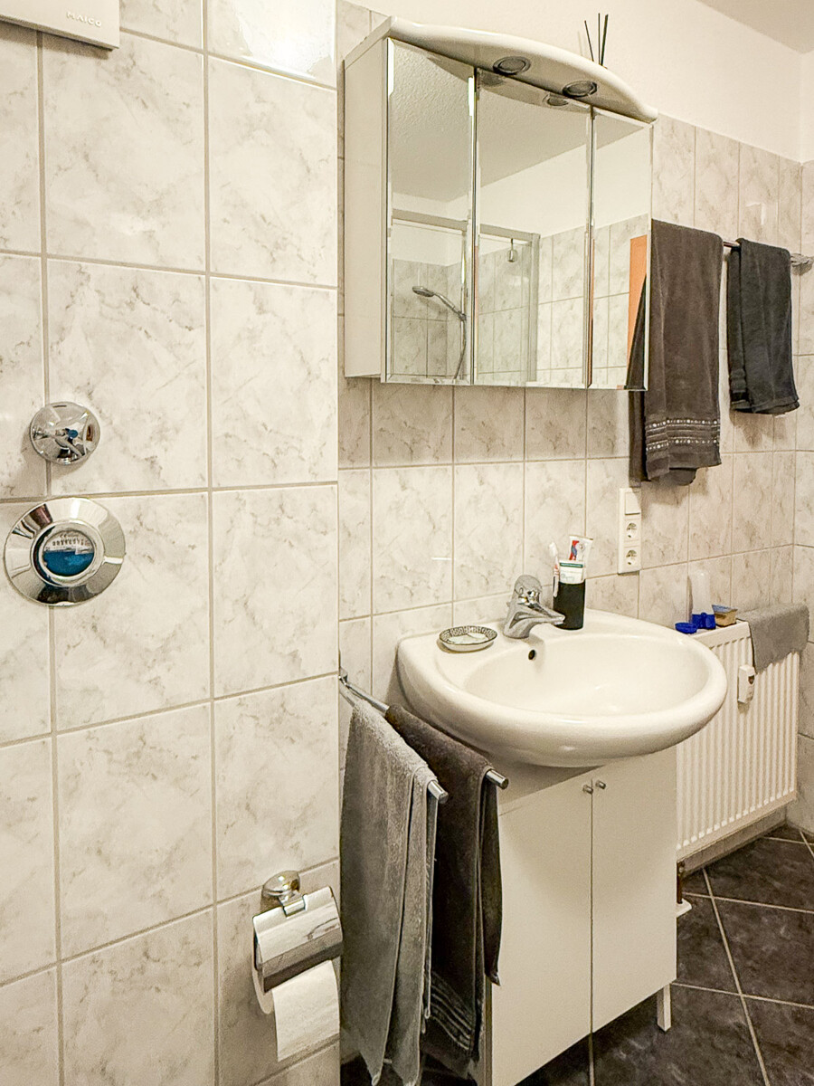 Badezimmer Erdgeschosswohnung Bielefeld
