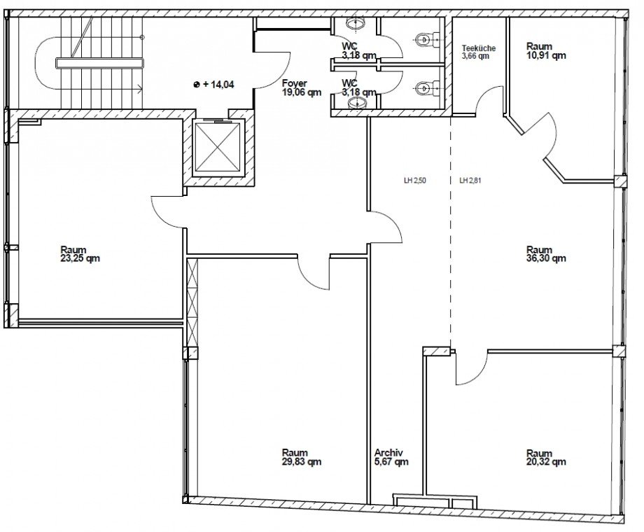 Grundriss B�rohaus Bielefeld