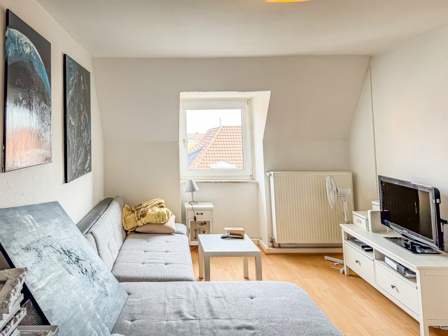 Wohnzimmer Dachgeschosswohnung Bielefeld