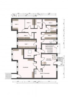 Grundriss KG Attraktives 8-Familienhaus in Bielefeld-Brake