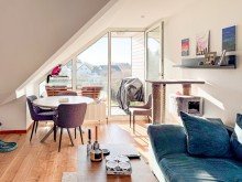 Wohnzimmer Clever investieren: 3-Zi.-DG-Whg. mit Weitblick  (Bj. 1998) - jetzt reduziert!