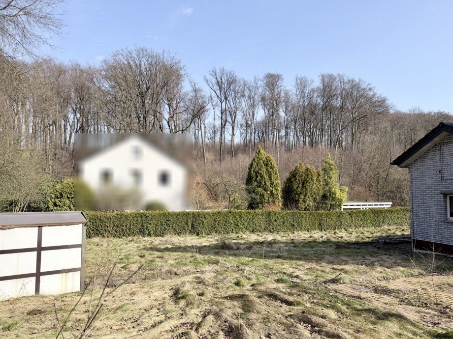 Blick Richtung Wald Wohngrundst�ck Bielefeld / Hoberge