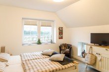 Schlafzimmer Moderne, neuwertige Wohnung in ehemaligem Strohboden in Bielefeld - Vilsendorf