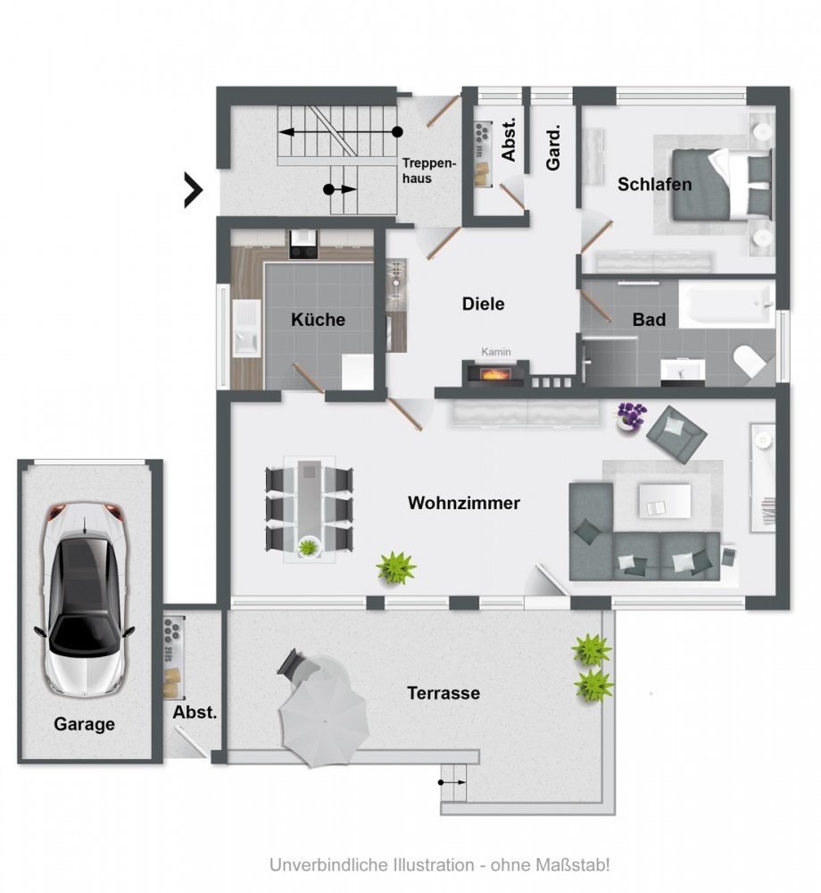 Grundriss Erdgeschosswohnung Bielefeld