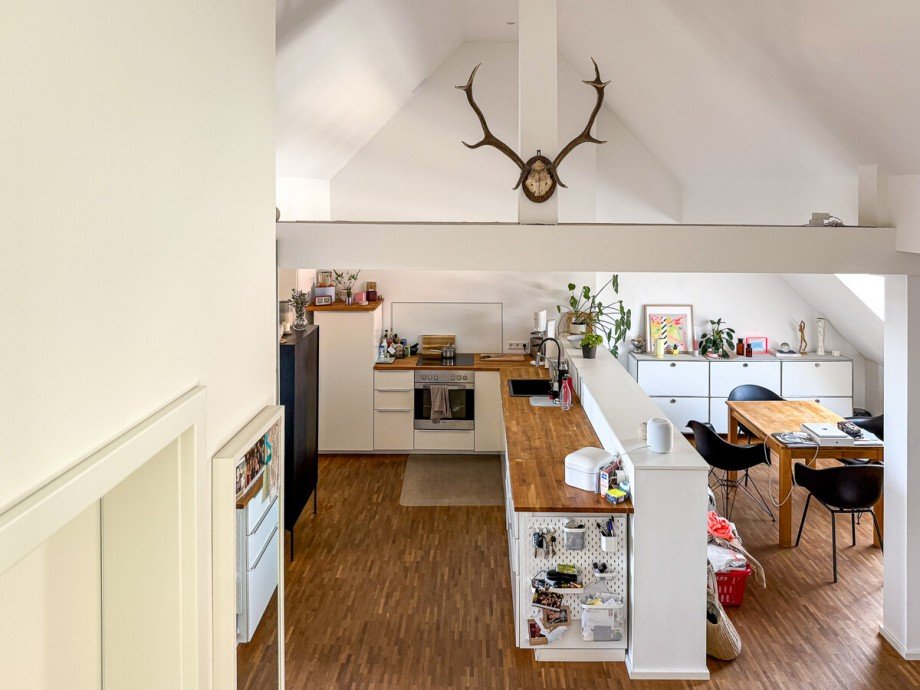 Bild von der Empore Dachgeschosswohnung Bielefeld