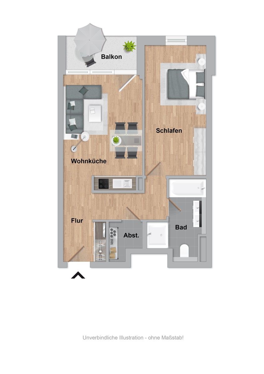 Grundriss Etagenwohnung Bielefeld
