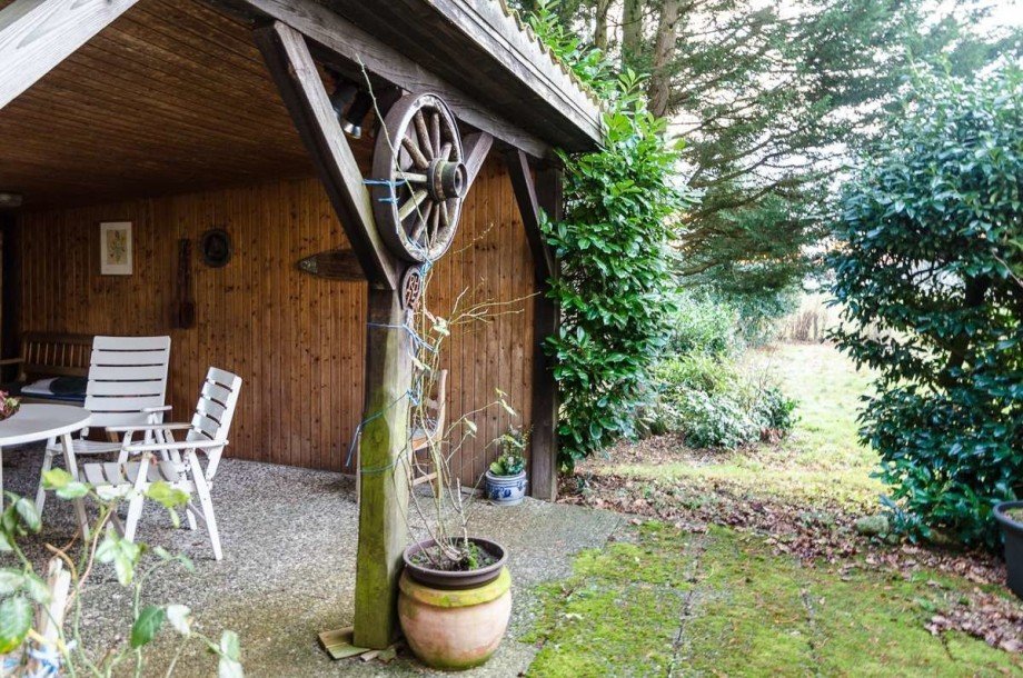 �berdachte Terrasse Bauernhaus Halle