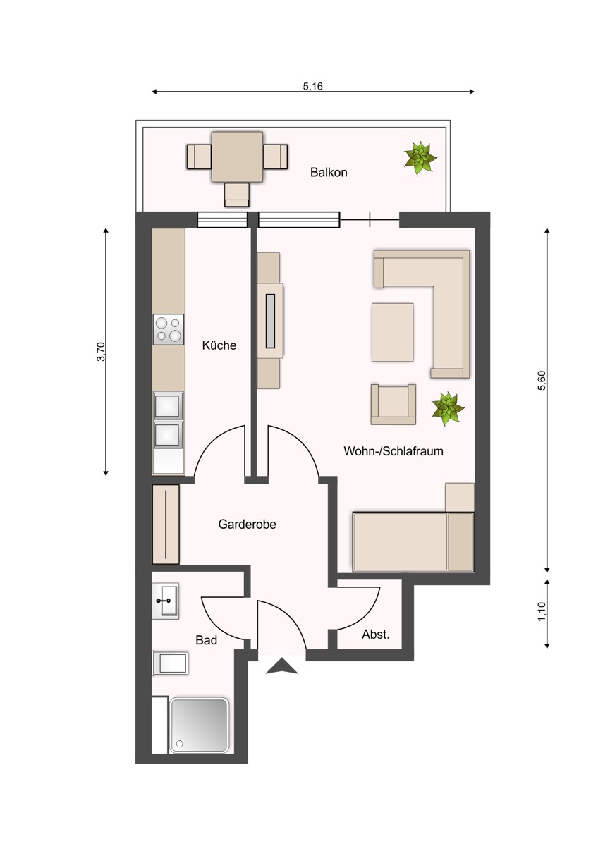 Grundriss Etagenwohnung Bielefeld