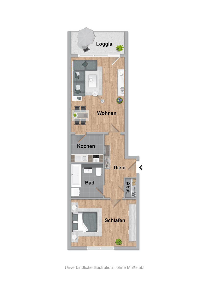 Grundriss Etagenwohnung Bielefeld