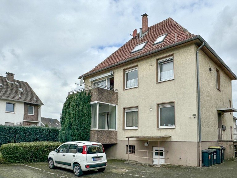 Geb�uder�ckseite Bielefeld Wohnanlagen Vermietete 3-Zimmer Wohnung im 1.OG mit Balkon in beliebter Wohnlage von Bielefeld - Brackwede