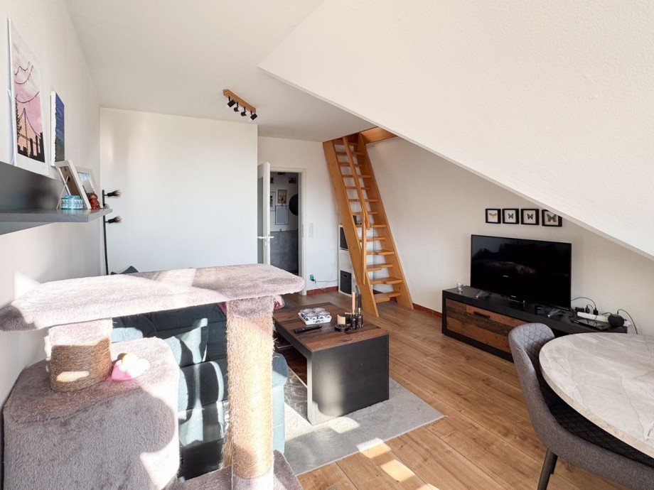Wohnzimmer Dachgeschosswohnung Bielefeld / Milse