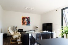 Wohn- Essbereich �ber den D�chern von Bielefeld-Gro�dornberg - 3 Zimmer, K�che, Bad und Loggia