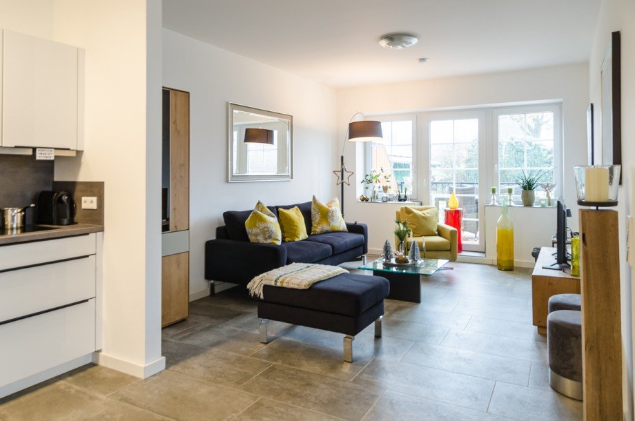 Wohnzimmer Dachgeschosswohnung Bielefeld
