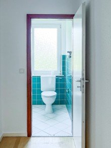 G�ste-WC 3 Zimmerwohnung mit Balkon und Gartenblick im Bielefelder Westen