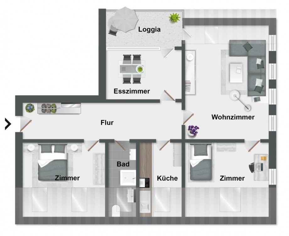 Grundriss Etagenwohnung Bielefeld