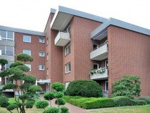 Hausansicht EG Wohnung mit Balkon n�he Brackweder Kirche in Bielefeld - Brackwede