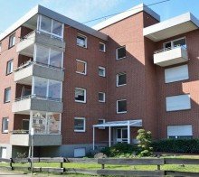 Hauseingang EG Wohnung mit Balkon n�he Brackweder Kirche in Bielefeld - Brackwede