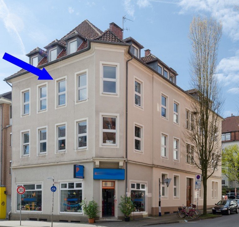 Hausansicht Bielefeld Etagenwohnung Wohnung f�r max 4 Personen - Stapenhorststra�e im Bielefelder Westen