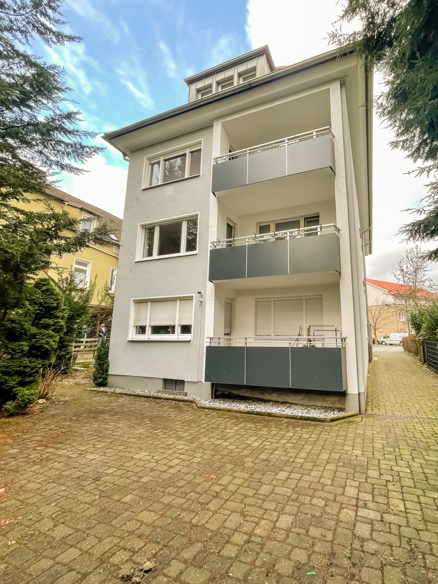 R�ckansicht Etagenwohnung Bielefeld