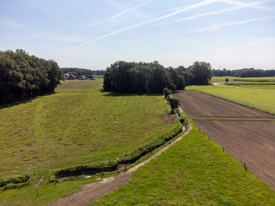 Ausblick Bauernhaus Halle