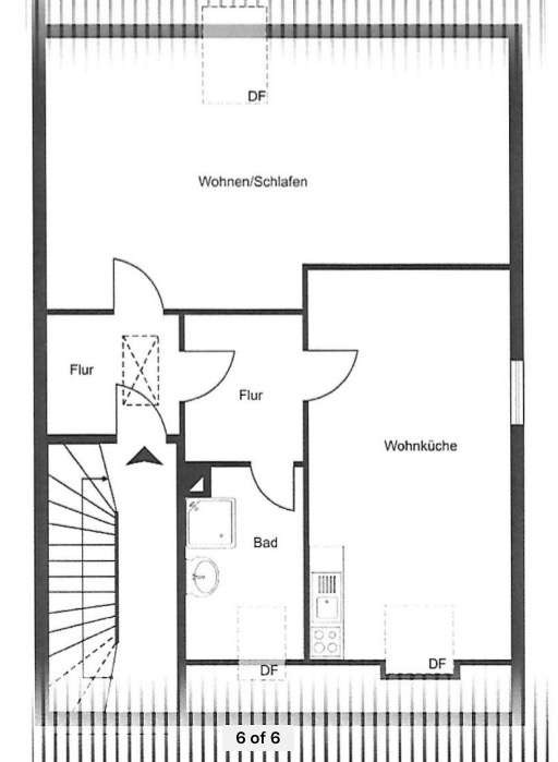 Grundriss Dachgeschosswohnung Bielefeld