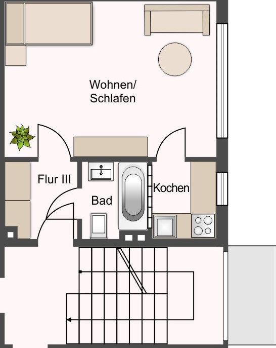 App. Grundriss Etagenwohnung Bielefeld