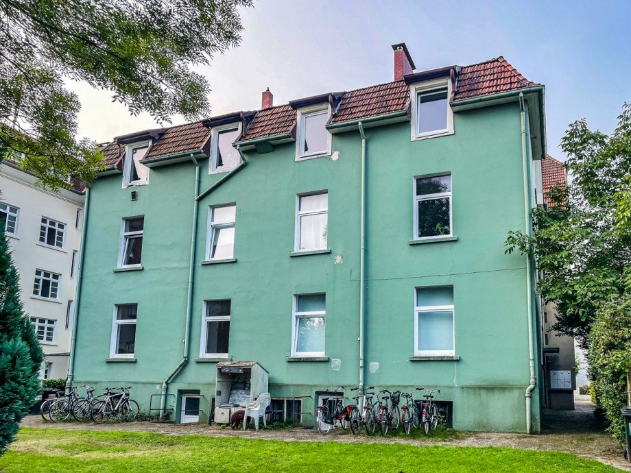R�ckansicht Etagenwohnung Bielefeld
