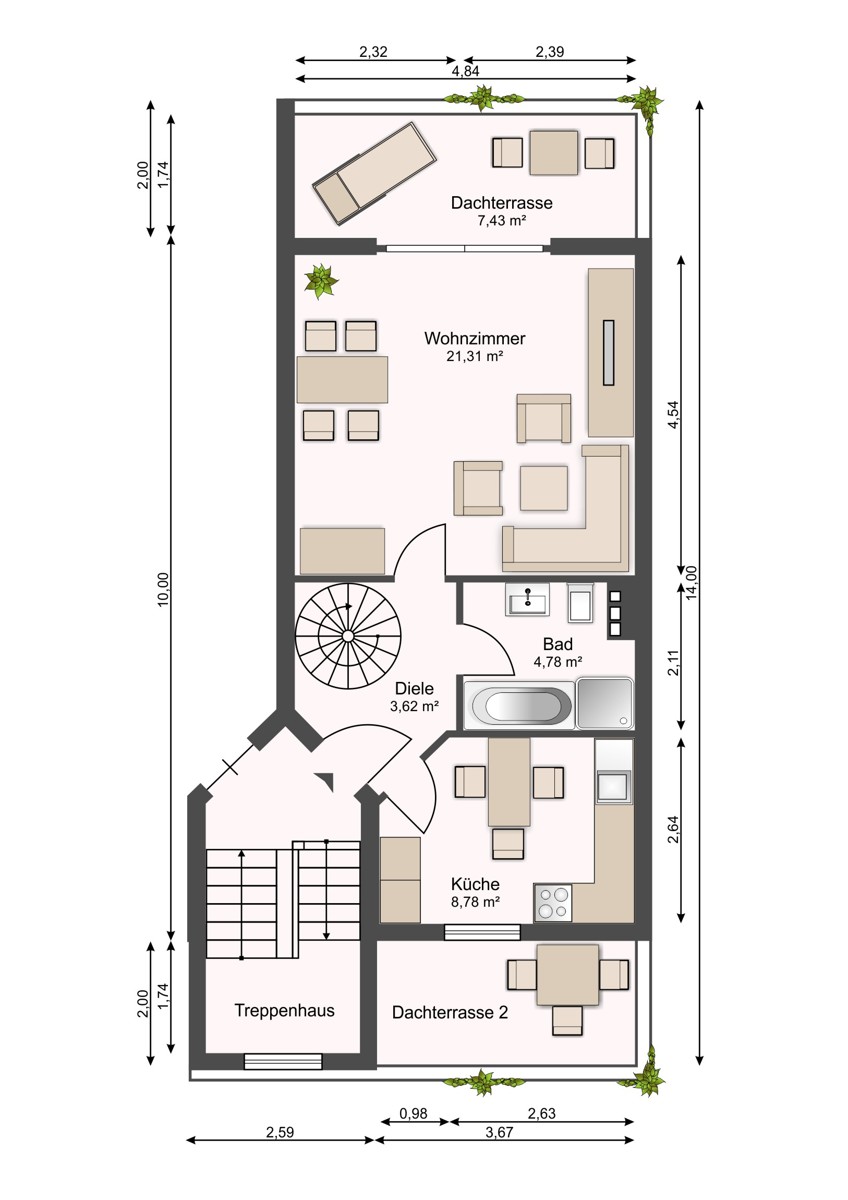2.OG Maisonettewohnung Bielefeld