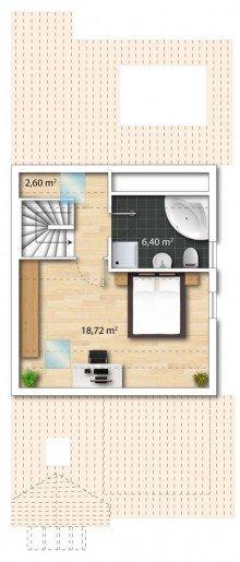 Grundriss DG Ruhige Maisonettewohnung n�he Brackwede Kirche