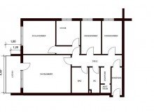 Grundriss Gro�z�gige 4-Zimmerwohnung mit Balkon in Bielefeld (Hollensiek)