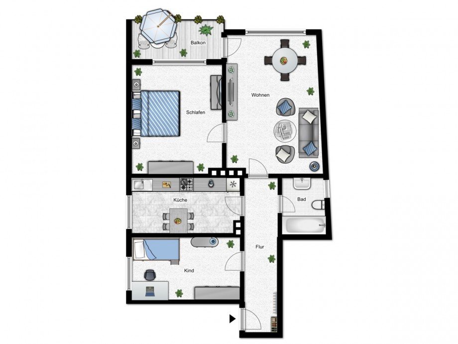 Grundriss Etagenwohnung Bielefeld