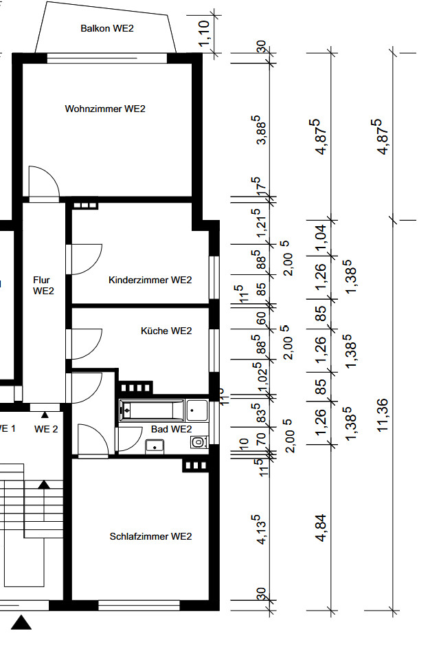 Grundriss Erdgeschosswohnung Bielefeld