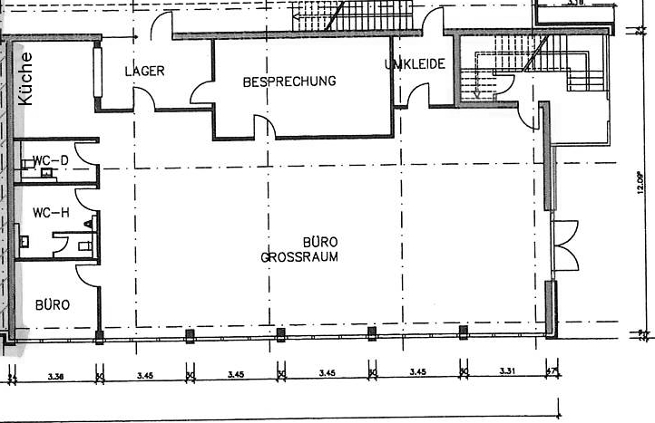 Grundriss B�rohaus Bielefeld