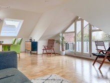 Wohnzimmer 3-Zimmer-Dachgeschosswohnung in Bielefeld-Hoberge