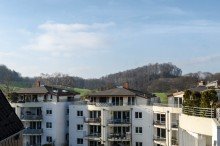 Aussicht �ber den D�chern von Bielefeld-Gro�dornberg - 3 Zimmer, K�che, Bad und Loggia