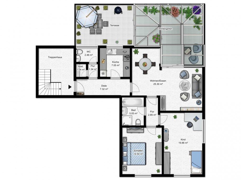 Grundriss Etagenwohnung Bielefeld