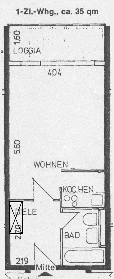 Grundriss Etagenwohnung Bielefeld
