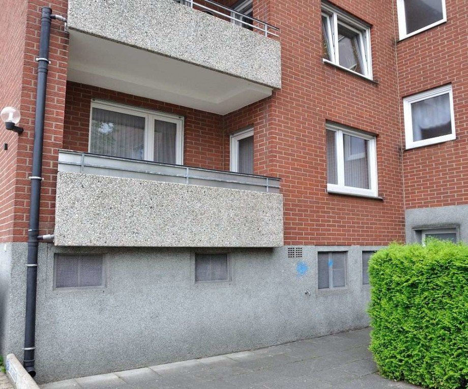 Balkonansicht Erdgeschosswohnung Bielefeld