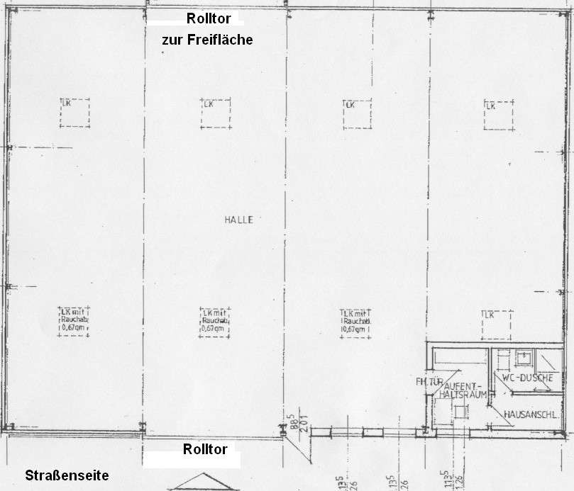 Grundriss Halle Paderborn