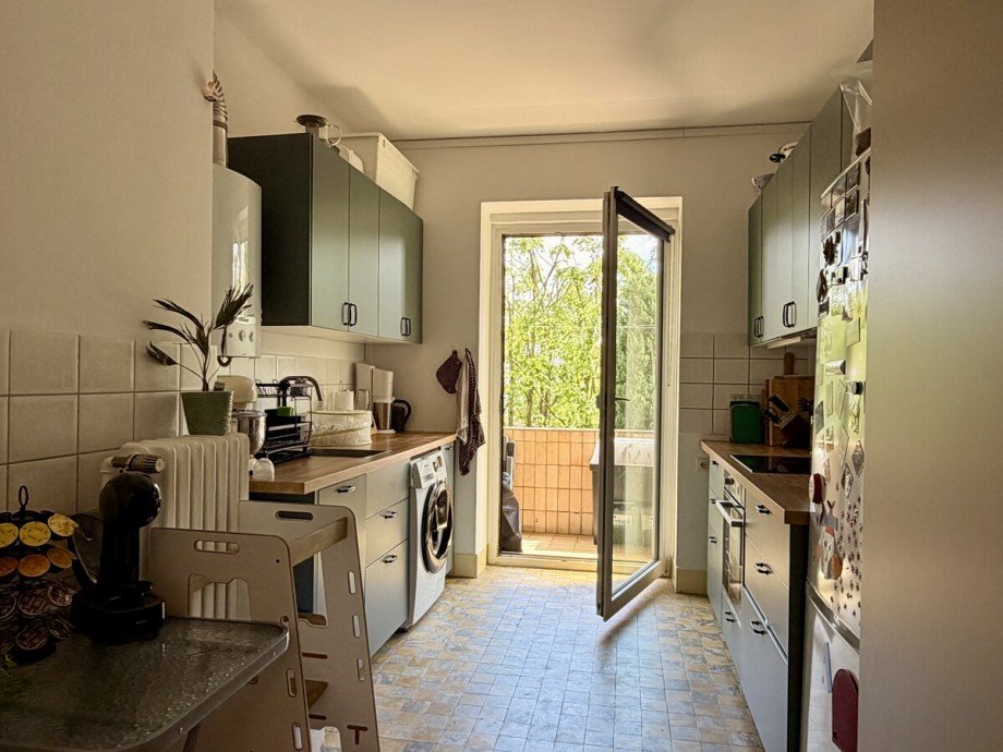 K�che mit Balkon Etagenwohnung Bielefeld
