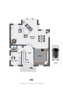 Grundriss Erdgeschoss Ein Leben mit Weitsicht! Niedrigenergie-Haus im Bielefelder-S�den